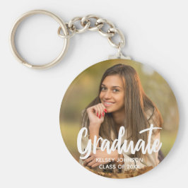 Chic Graduate Foto Moderne Custom 2023 Abschluss Schlüsselanhänger