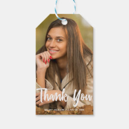 Chic Graduate Foto Moderne Custom Graduate Party Geschenkanhänger