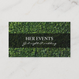 Chic Grass Design Cards für Event Manager Visitenkarte