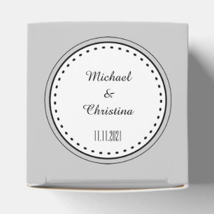 Chic Gray Geschenkschachtel