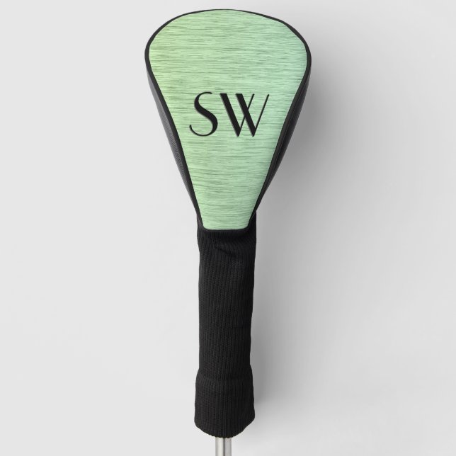 Chic Green Static Textrahmen Golf Headcover (Vorderseite)