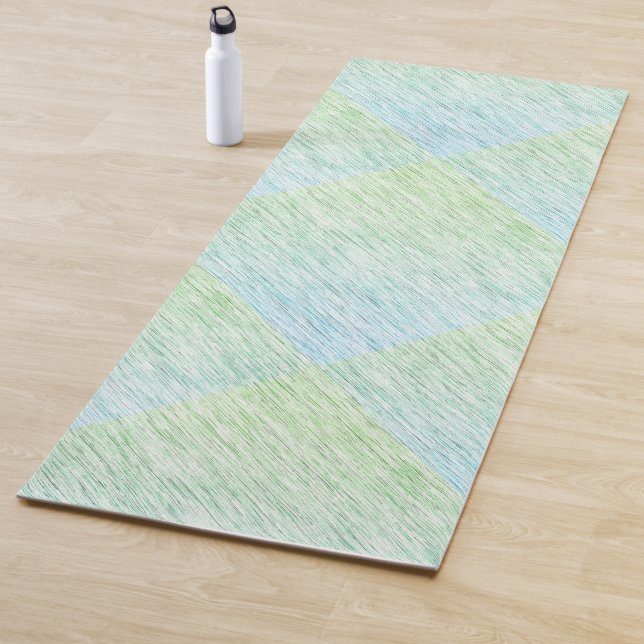 Chic Green Static Textur Yogamatte (Beispiel)