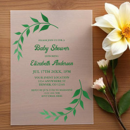 Chic Greenery Baby Shower