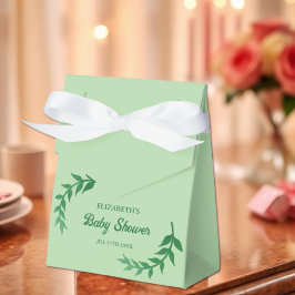 Chic Greenery Baby Shower Geschenkschachtel