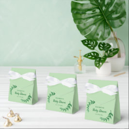 Chic Greenery Baby Shower Geschenkschachtel