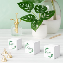 Chic Greenery Baby Shower Geschenkschachtel