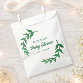 Chic Greenery Baby Shower Geschenktütchen