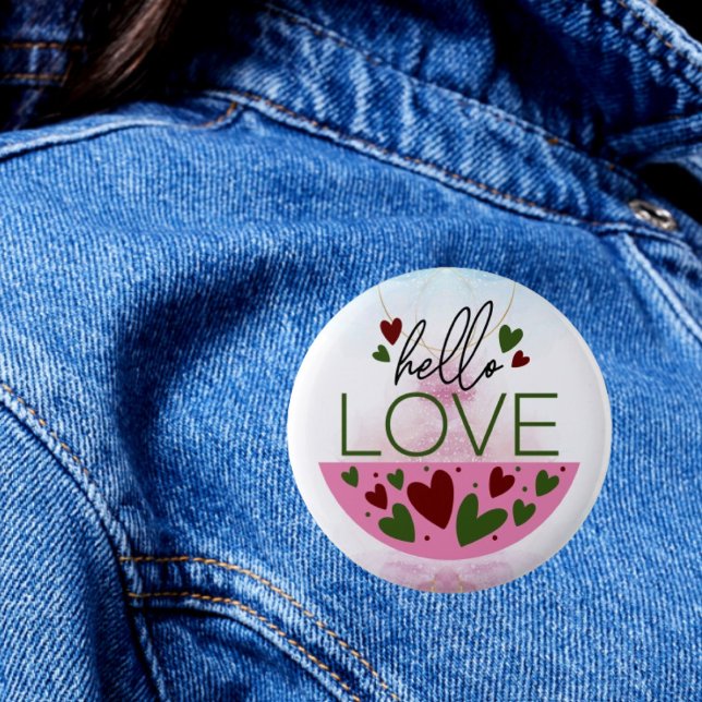 Chic Greetings: Hallo Liebe Button (Von Creator hochgeladen)