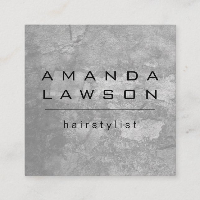 Chic Grunge Gray (Termin) Terminkarte (Vorderseite)