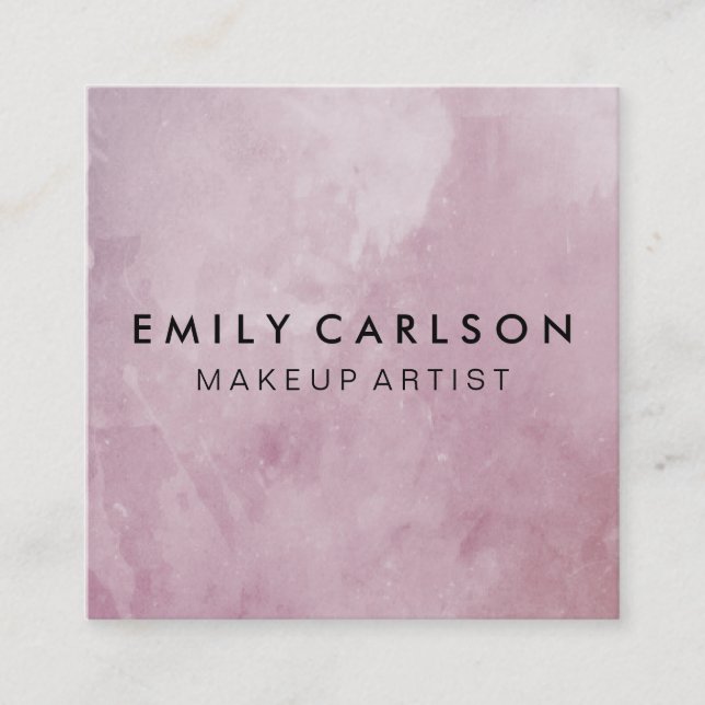 Chic Grunge Quadratische Visitenkarte (Vorderseite)