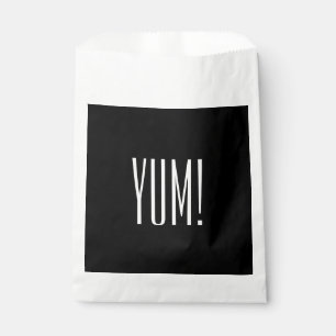 CHIC GÜNSTIGT BAGS_"YUM!" SCHWARZ/WEISS GESCHENKTÜTCHEN