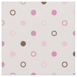 Chic gürtelpastellrosa Polka-Punkte-Muster Stoff