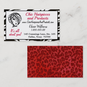"Chic Hair-Teile & Produkte” Diva Visitenkarte