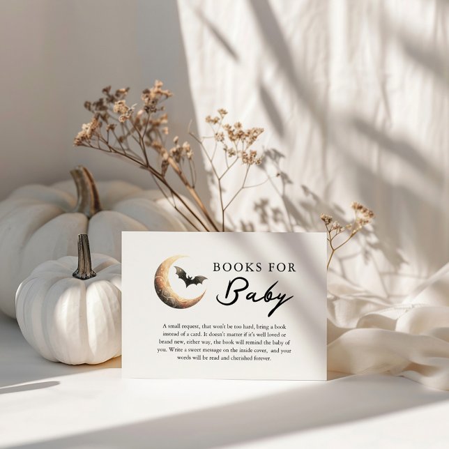 Chic Halloween Baby Shower Books for Baby Begleitkarte (Von Creator hochgeladen)