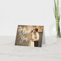 Chic-Hand beschriftete Hochzeit danken Ihnen