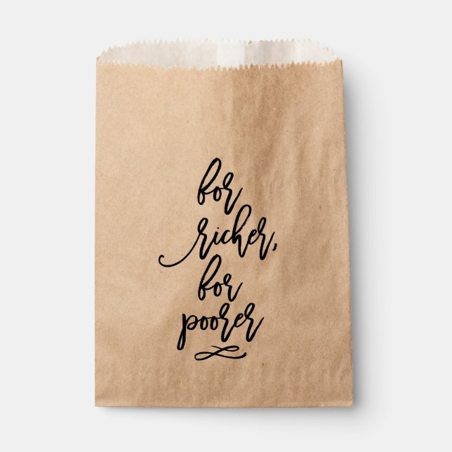 Chic Hand bricht für reichere, für ärmere Geschenktütchen (Vorderseite)