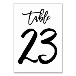 Chic Hand Letted Tischnummer Card | Tabelle 23