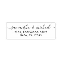 Chic Hand Letter Custom Rücksendeadresse