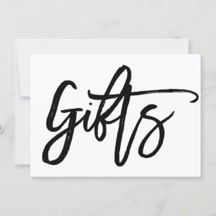 Chic Hand Letter Wedding Gifts Sign Einladung