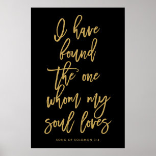 Chic Hand Lettered Ich habe das Ein Zeichen gefund Poster