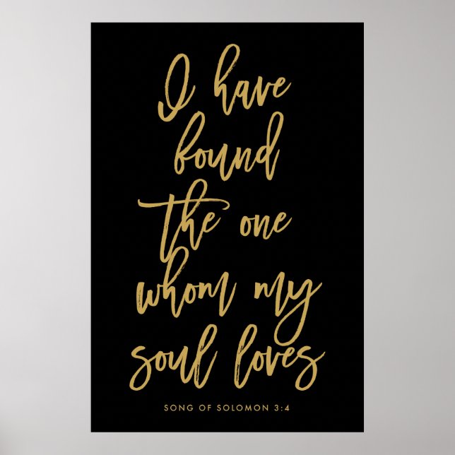 Chic Hand Lettered Ich habe das Ein Zeichen gefund Poster (Vorne)