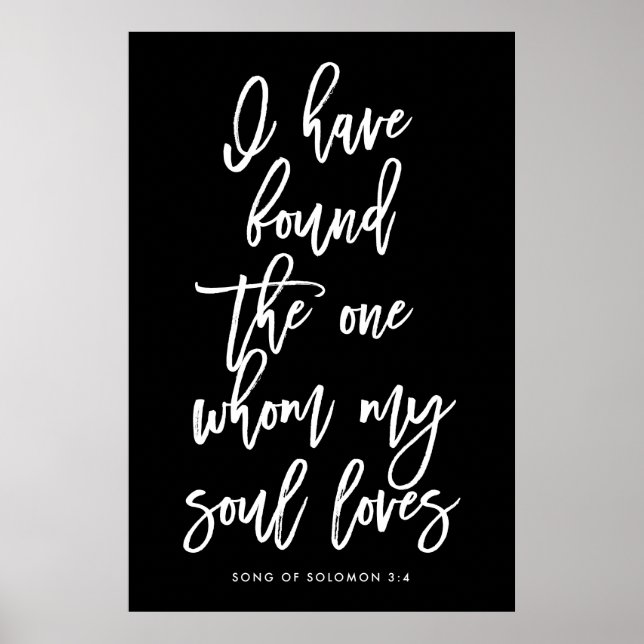 Chic Hand Lettered Ich habe das Ein Zeichen gefund Poster (Vorne)