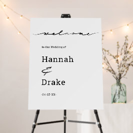 Chic Hand, willkommen bei der Hochzeit