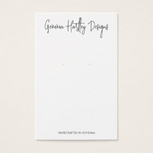 Chic Handgeschriebene Skriptvorgabekarten