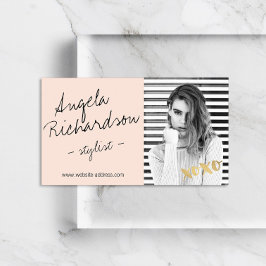 Chic Handgeschriebenes Fashion Stylist Schauspiele Visitenkarte