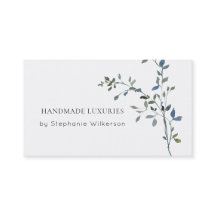 Chic Handmade Elegante Grüne Business Card
