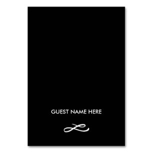 Chic-Handmit buchstaben gekennzeichnete Tischnummer