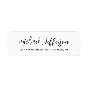 Chic Handwriting Creative Trendy Black & White