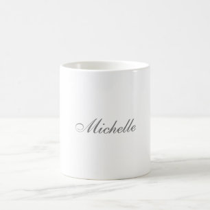 Chic Handwriting Klassisches Schlichtes Minimalist Kaffeetasse