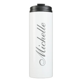 Chic Handwriting Klassisches Schlichtes Minimalist Thermosbecher
