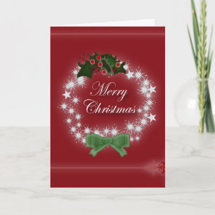 Chic Happy Holiday moderne Weihnachtsfeier Feiertagskarte