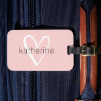 Chic Heart Personalisiert Blush Pink