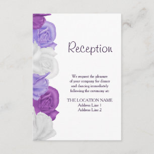 Chic Heirloom Rose Hochzeitsempfang Begleitkarte