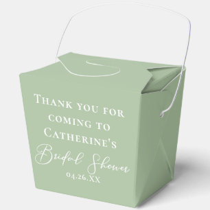 Chic Hellgrün personalisierte Hochzeitsdusche Fort Geschenkschachtel
