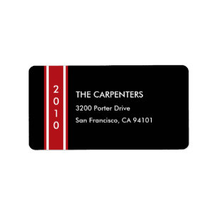 Chic Holiday Band - Adresse Adressaufkleber