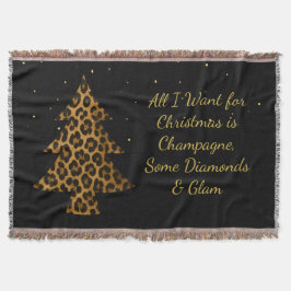 Chic Holiday Leopard Tree Design Decke