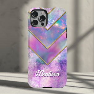 Chic holografisch Mädchen stilvoll rosa Case-Mate iPhone Hülle