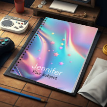 Chic holografisches Einhornsternmonogramm