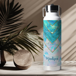 Chic holographic mädchenhaft stylish blau trinkflasche