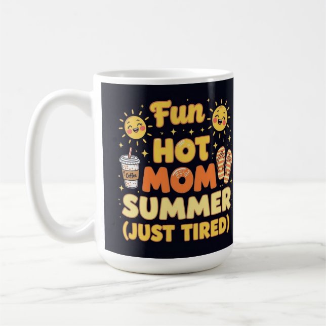 Chic hot mom summer vibes kaffeetasse (Links)