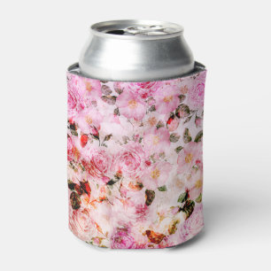 Chic Hübsch Blush Pink Aquarellfarben Rose Floral Dosenkühler