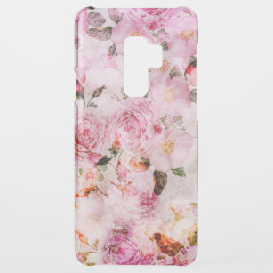 Chic Hübsch Blush Pink Aquarellfarben Rose Floral Uncommon Samsung Galaxy S9 Plus Hülle