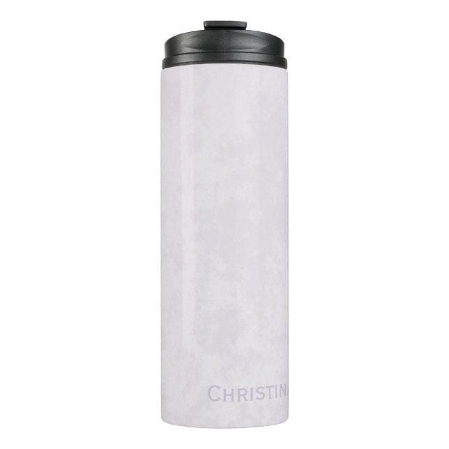 Chic Hübsch in rosa Grunge mit Name Thermosbecher (Vorderseite)