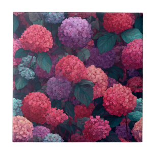 Chic Hydrangeas Keramik Fliesen für die Wohngestal