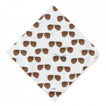 Chic iconic wink S Aviator Brille Braun Muster