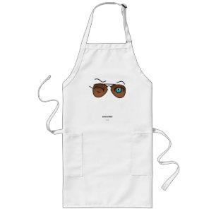 Chic iconic winkS Aviator Brille Braun Glanz Lange Schürze